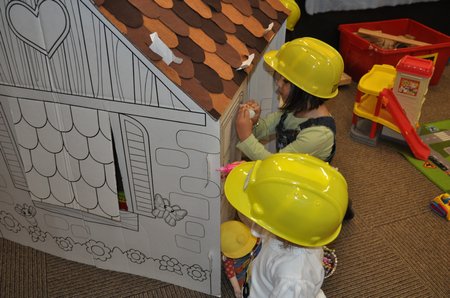 cardboard play house