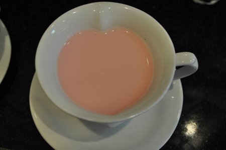 how to make pink hot chocolate