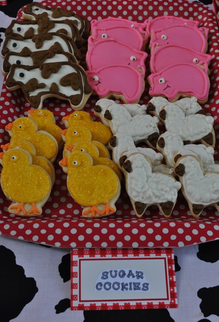 Farm Themed sugar cookies