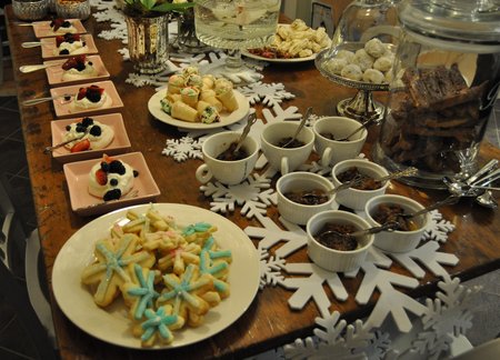 New Year's Eve dessert buffet