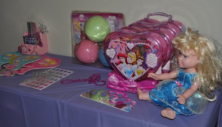 Princess Party welcome table