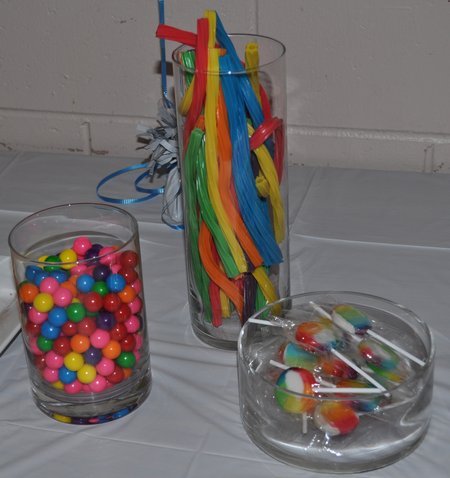 rainbow party  candy buffet