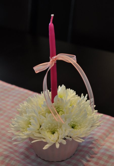 cupcake flower arrangement