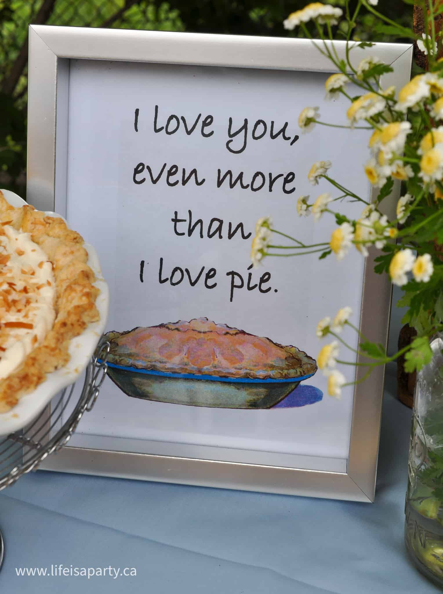 free pie printable