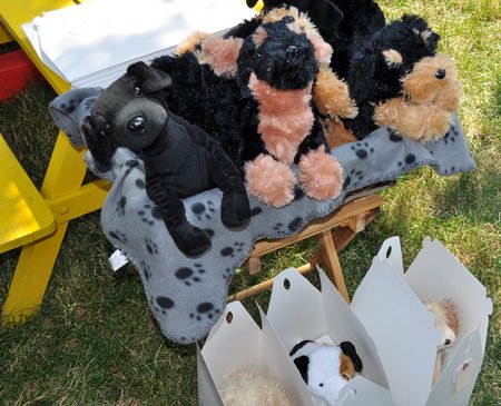 Puppy Dog Party stuffed dogs for adoption