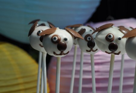 Puppy Dog Cake Pops: these doggie cake pops are adorable. Follow step by step instructions, perfect for a dog or puppy themed party.
