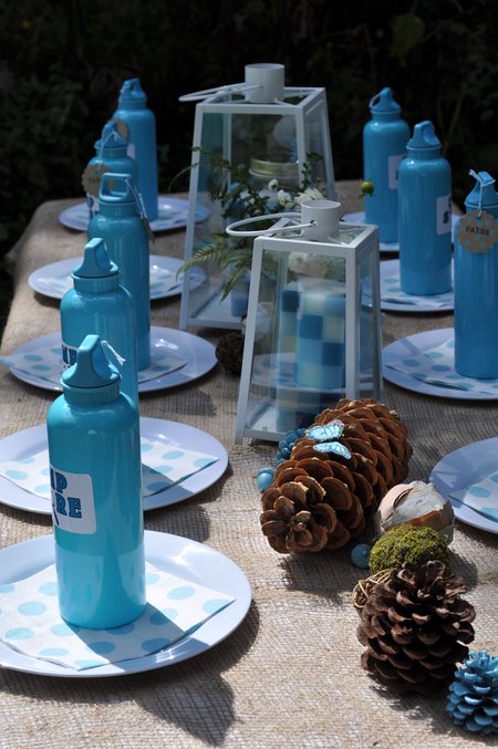 camping party tablescape