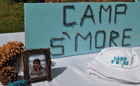 camp s'more camping themed birthday party
