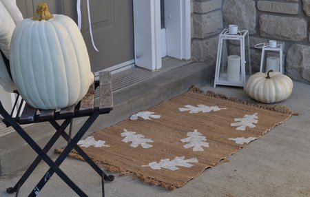 make your own neutral fall doormat
