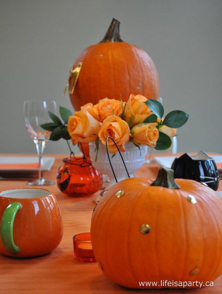 Orange Halloween Table 