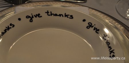 DIY Thanksgiving plates