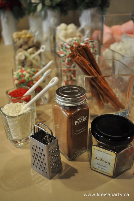 Hot Chocolate Bar topping ideas