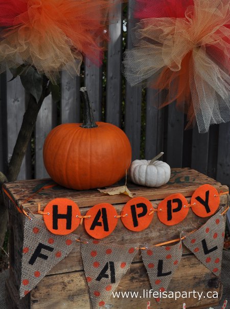 fall DIY party decorations
