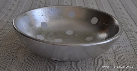 how to silver leaf a bowl