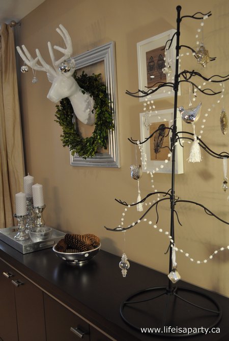 how to decorate for Christmas with a woodland theme