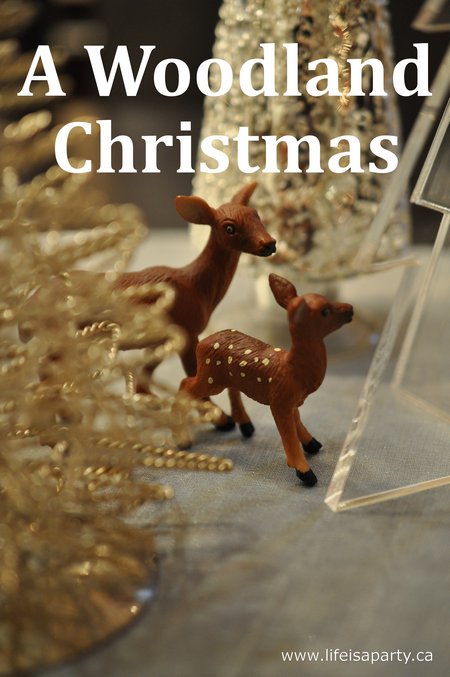 Woodland Christmas Decor: forest creatures, natural elements like pinecones and acorns and DIY ornaments create a magical Christmas.