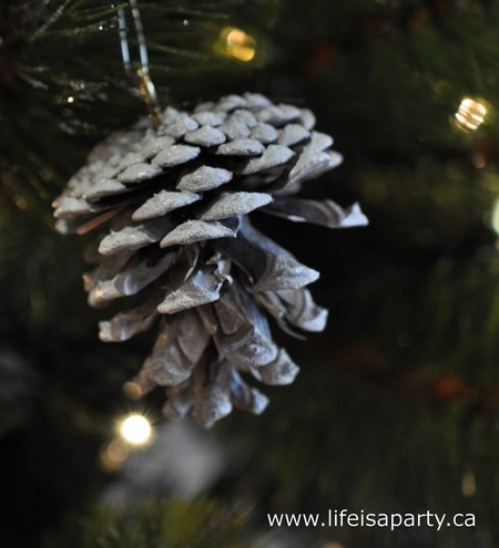 pinecone Christmas tree ornament