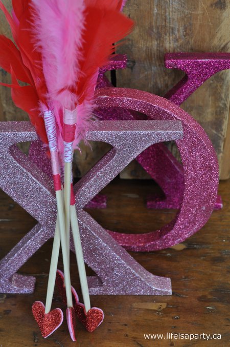 Cupids Arrow craft Made Out Of Chopsticks