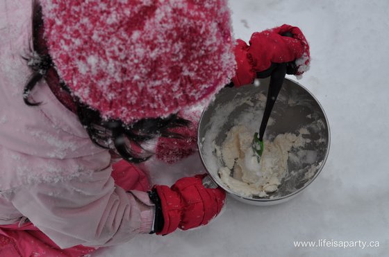 how to make Snow Ice Cream 