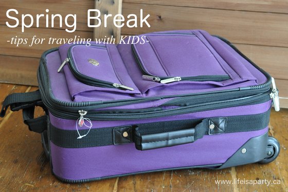 Travel Tips for Spring Break: What to bring, where to find it, what to pack when traveling with kids on the spring break.