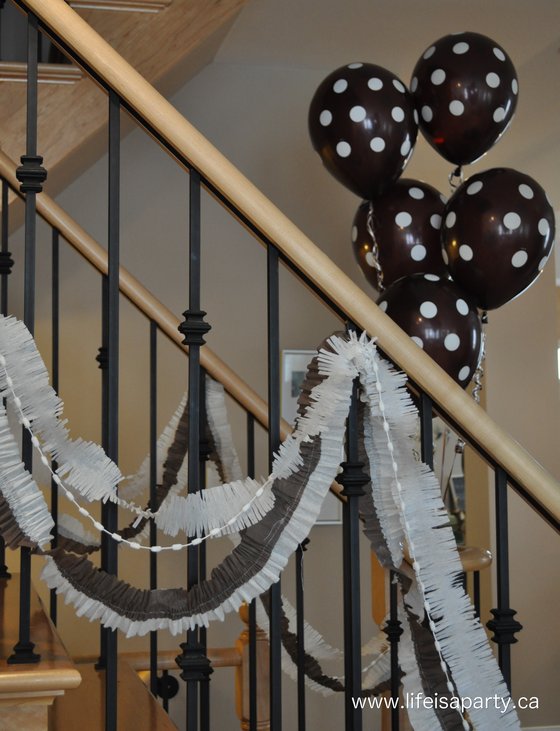 chocolate themed party decor
