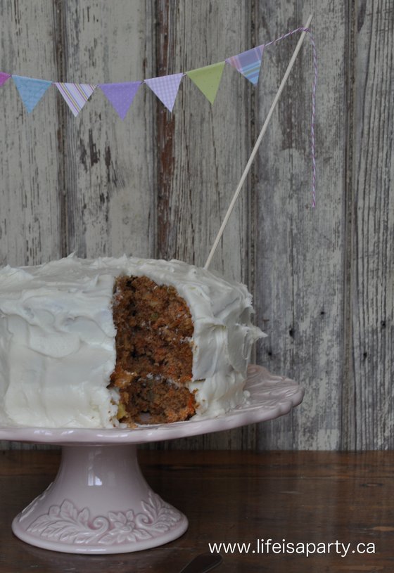 how to make a carrot cake with cream cheese frosting