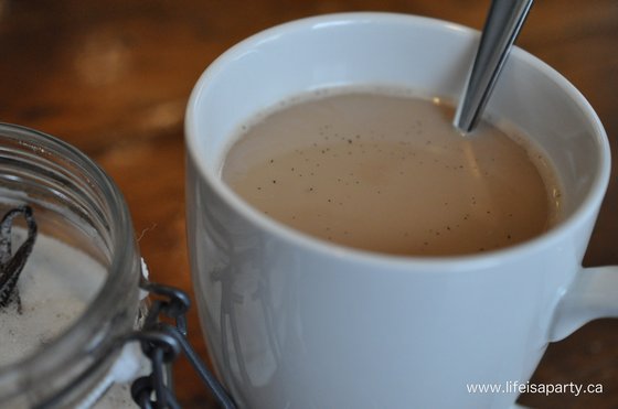 vanilla sugar in coffee