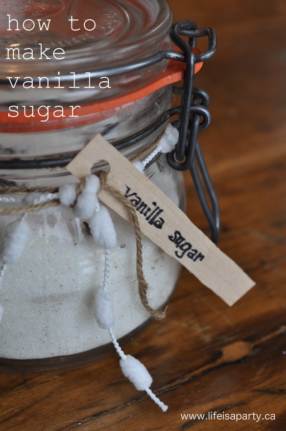 Vanilla Sugar Recipe: white sugar infused with a vanilla bean creates the most beautiful scented and wonderful tasting vanilla sugar.