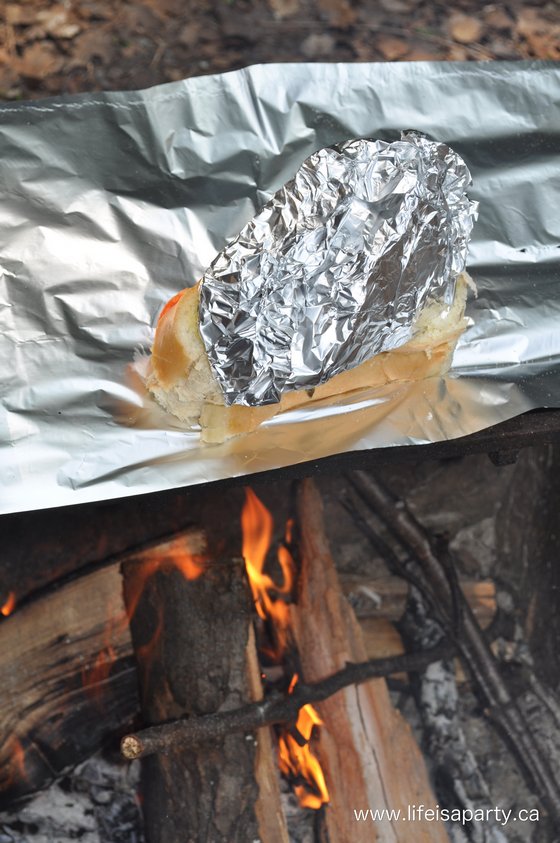 how to make a panini on a campfire