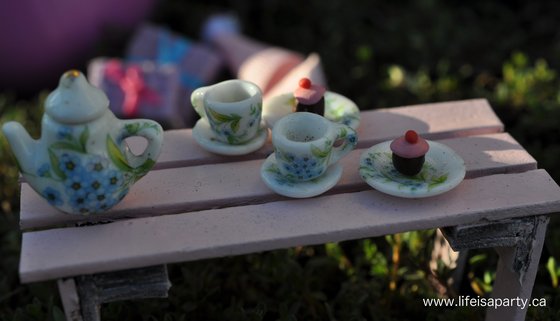 fairy garden tea party