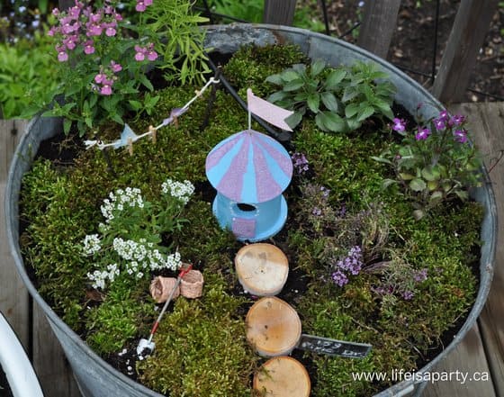 how to make a children's fairy garden