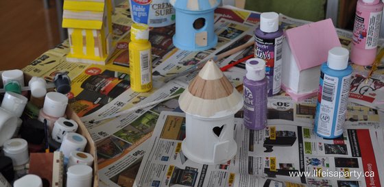 painting fairy houses