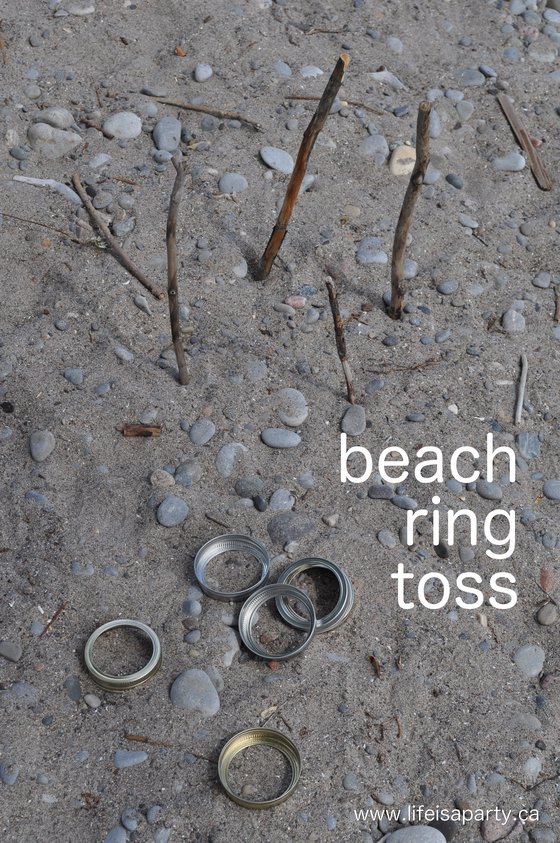 beach activities ring toss game