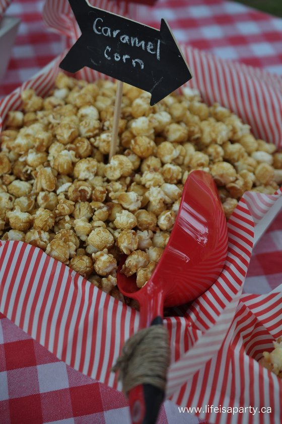 movie night popcorn bar