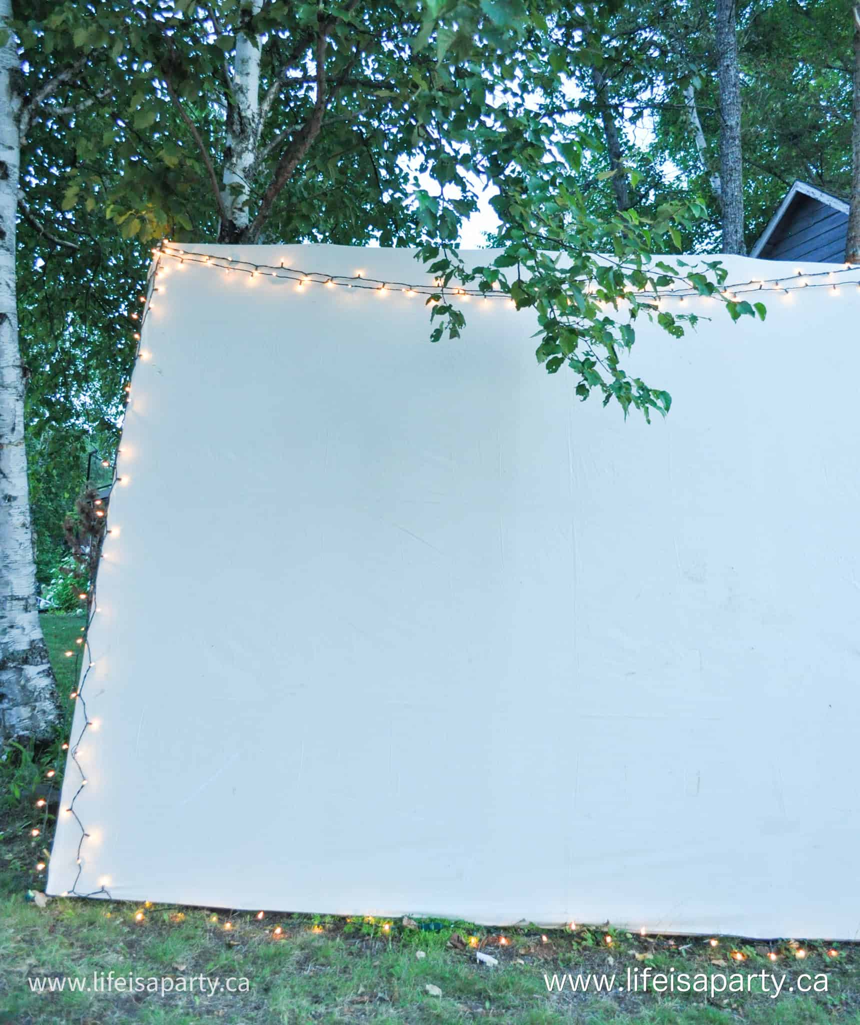 how to make an Outdoor Movie screen