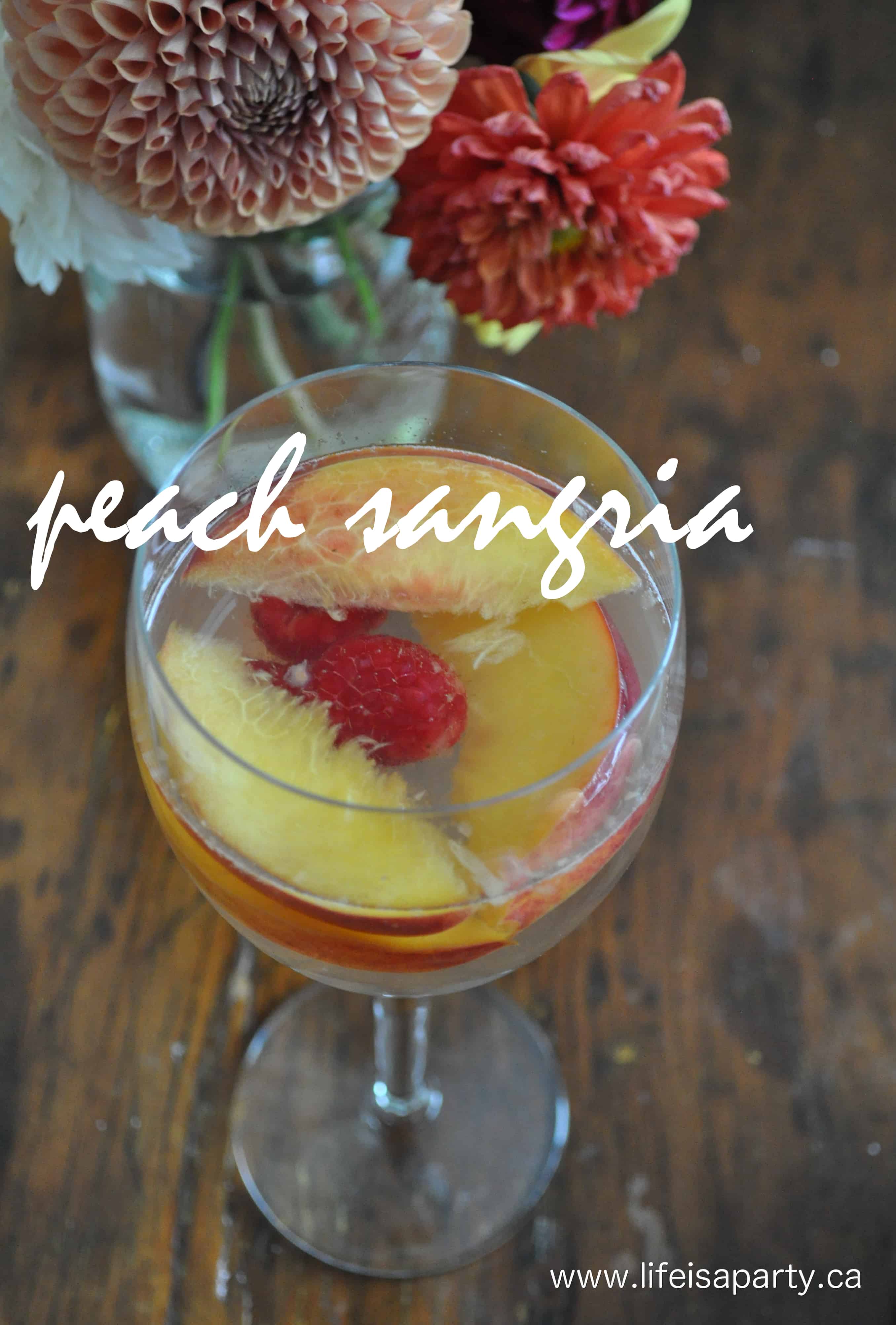 Peach Sangria: The perfect peach sangria, sweet, fruity, easy to make and delicious.