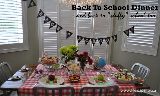 First Day of School Dinner Ideas -start a new tradition with your kids, surprise them with a back to school dinner on the first day of school.