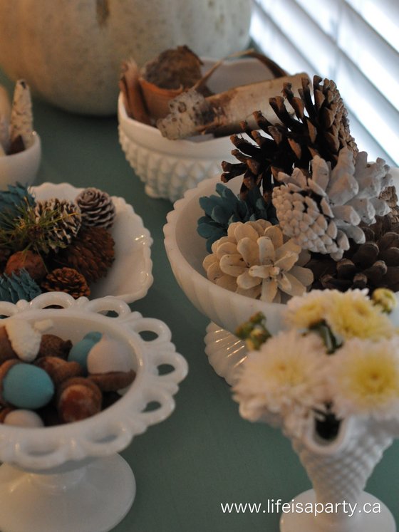 how to display your milk glass collection