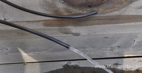 draining garden irrigation lines for winter