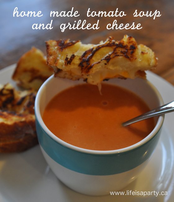 Easy Homemade Tomato Soup:  Easy recipe for homemade tomato soup, your kids will love. Perfectly paired with a grilled cheese.