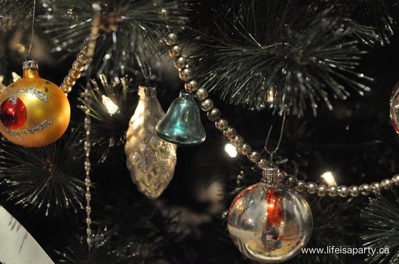 vintage Christmas ornaments 