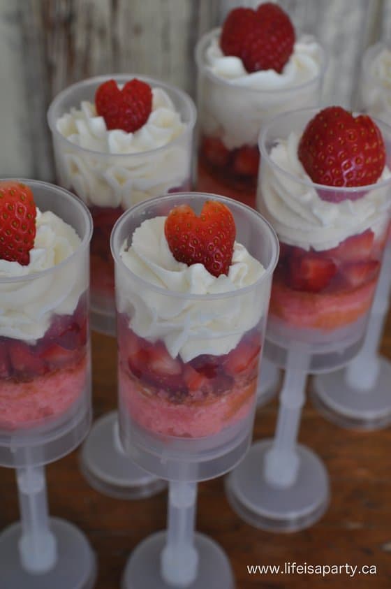 Strawberry Shortcake for Valentine's Day dessert