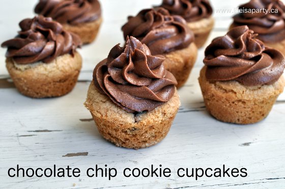 chocolate chip cookie cupcakes 1