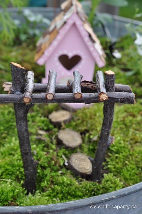 fairy garden twig fairy arbour diy