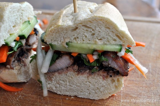 Vietnamese baguette -banh mi sandwich