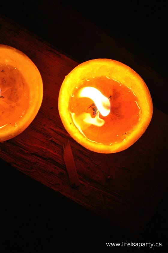 how to make Orange peel candles