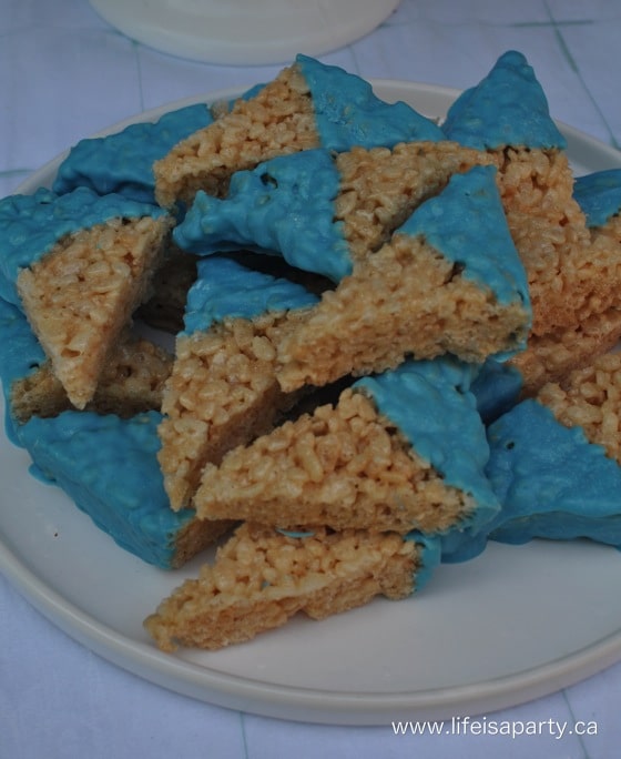 Aqua blue dessert table dessert