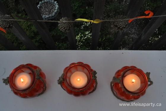 fall candle lanterns