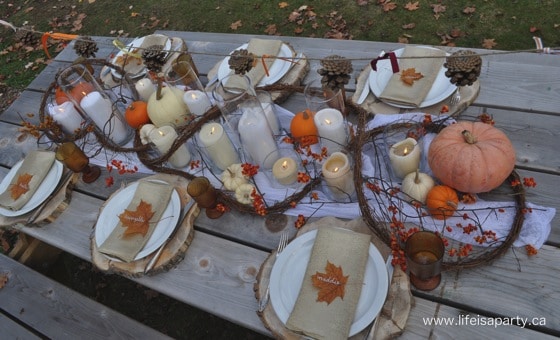 outdoor thanksgiving tablescape