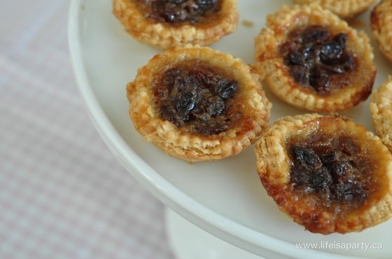 how to make Butter Tarts with Raisins
